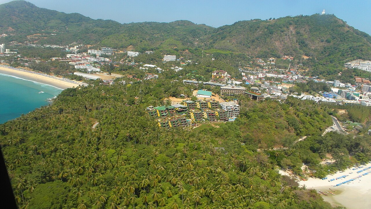 Phuket coastline and surrounding development — archive district photograph